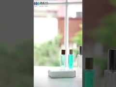 กล่องทดสอบเครื่องสําอางสีขาวกระจ่างกระจ่างด้วยโลโก้ตามสั่ง