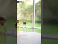 กล่องน้ําหอมเบาในสีอัลลูมิเนียมทอง