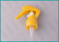24mm สีเหลืองพลาสติกปั๊มสเปรย์ทริกเกอร์สำหรับทำความสะอาดขวดปั๊มไก