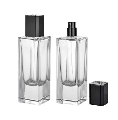 โลโก้ตามสั่ง กระป๋องน้ําหอมกระจก Crimp Spray Pump แพคเกจในรูปทรงต่าง ๆ สี 30ml-100ml