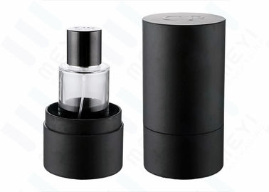 ขวดน้ำหอมแก้วขนาดเล็ก 50ml พร้อมฝาแม่เหล็กสีดำและกล่องดำ